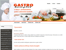 Tablet Screenshot of gastro-kuchyne.com